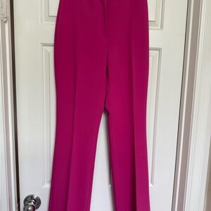 Zara Vibrant Pink Women's Pants High waisted Sz L